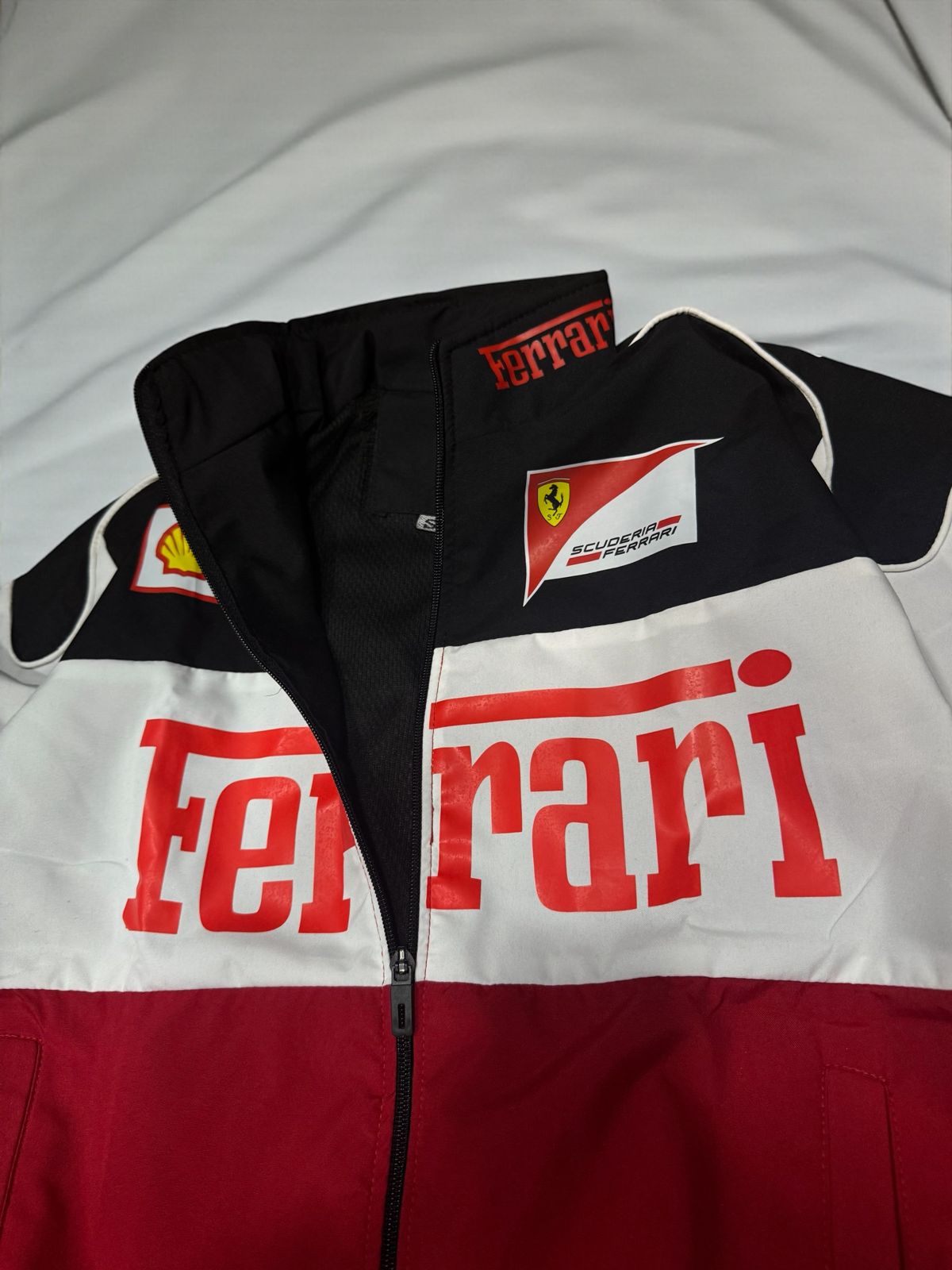 Red/White Ferrari F1 Racing Jacket by YDWC