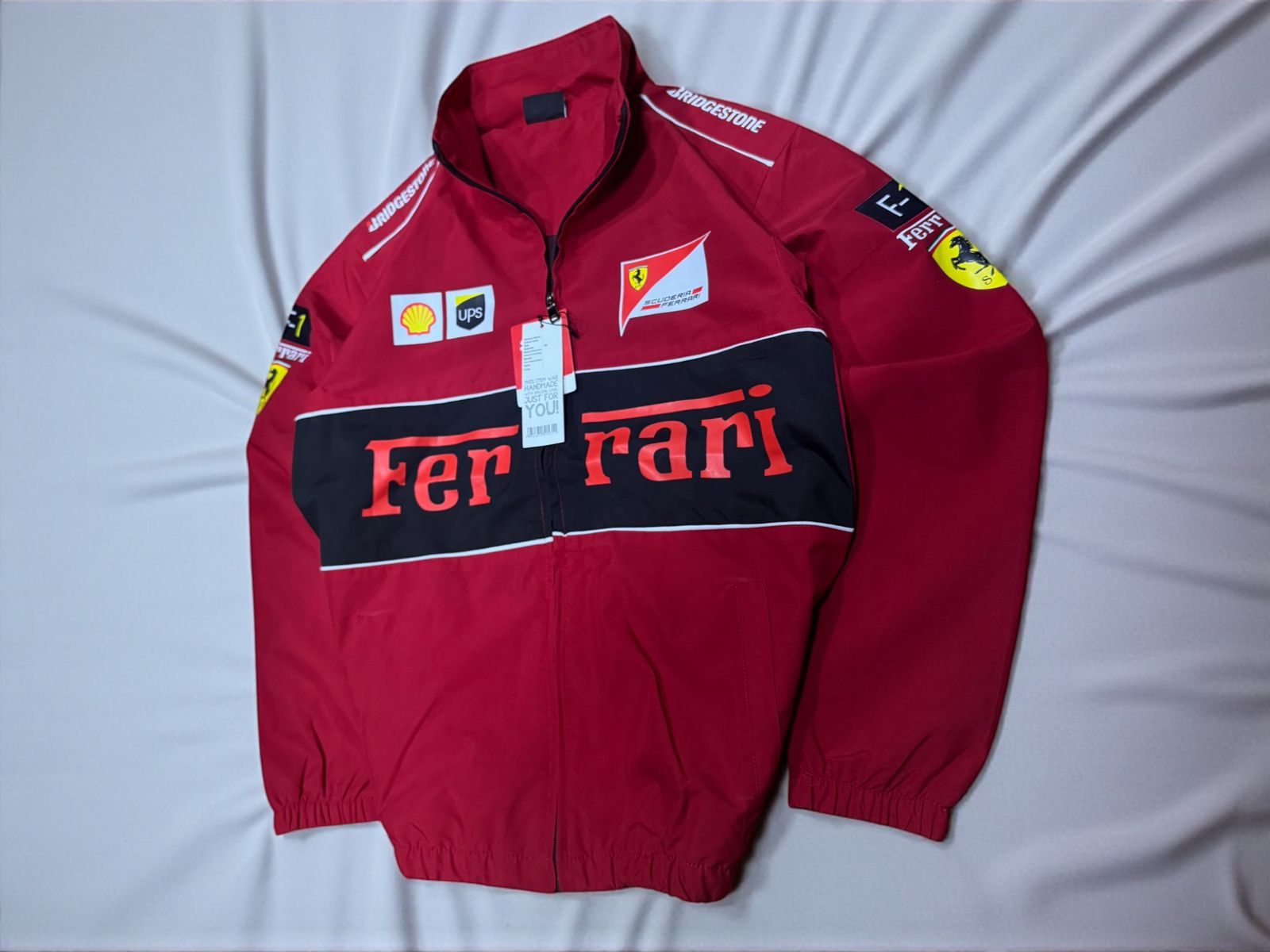 Red/Black Ferrari F1 Racing Jacket by YDWC
