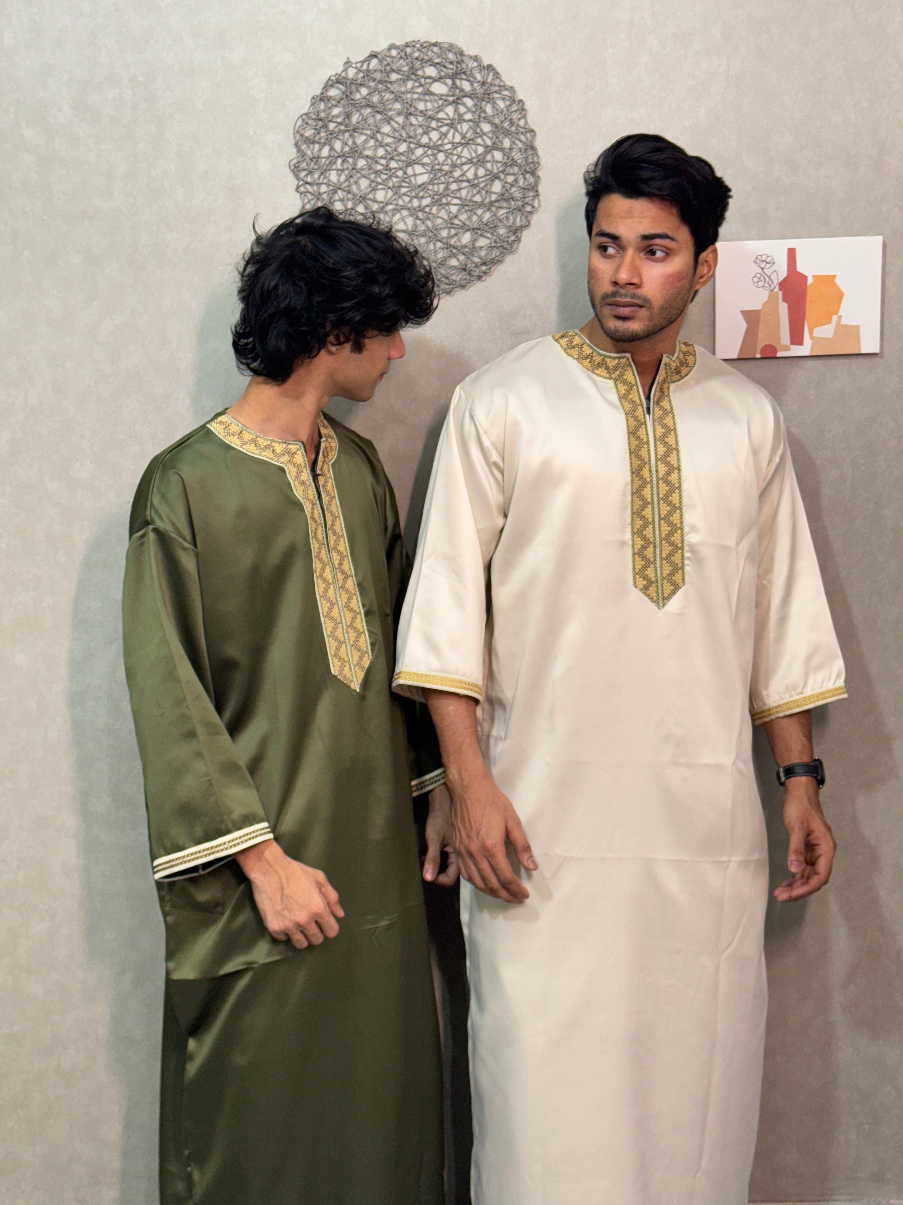 Olive Green Arabian Classic Thobe