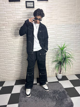 Load image into Gallery viewer, Streetstyle Double Stich Black Co ords
