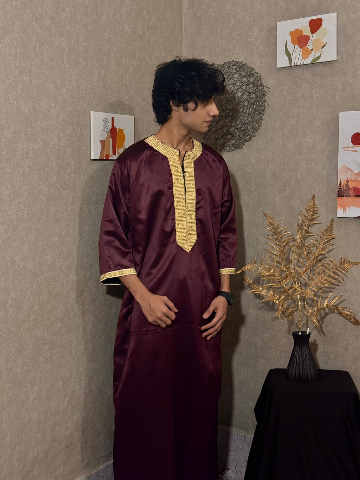 Maroon Turkish Thobes
