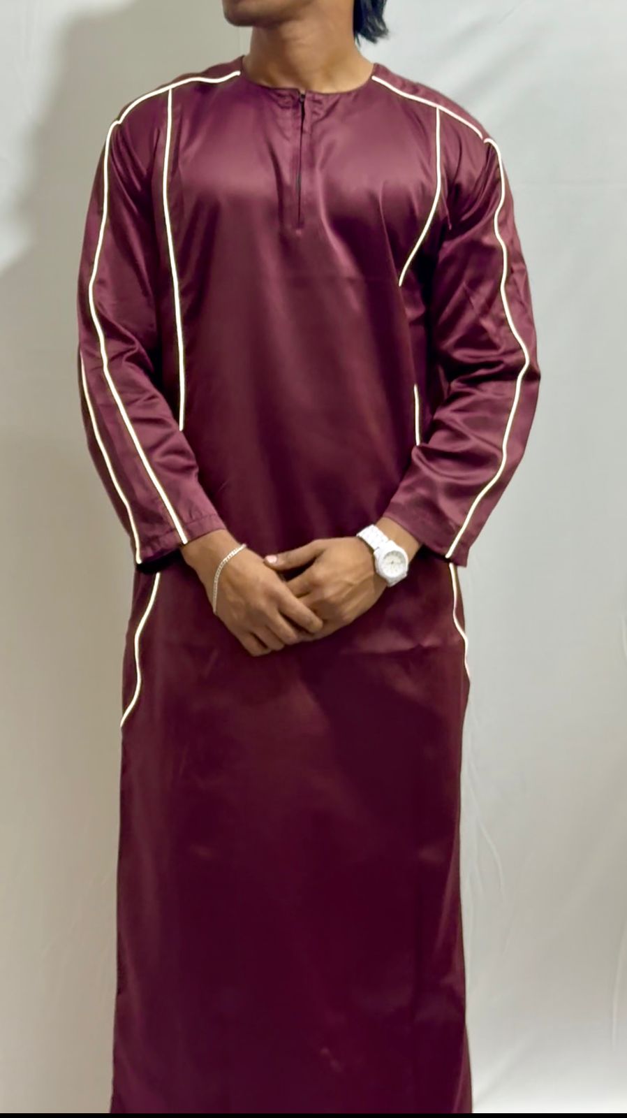 Royal Maroon Lightening Thobe