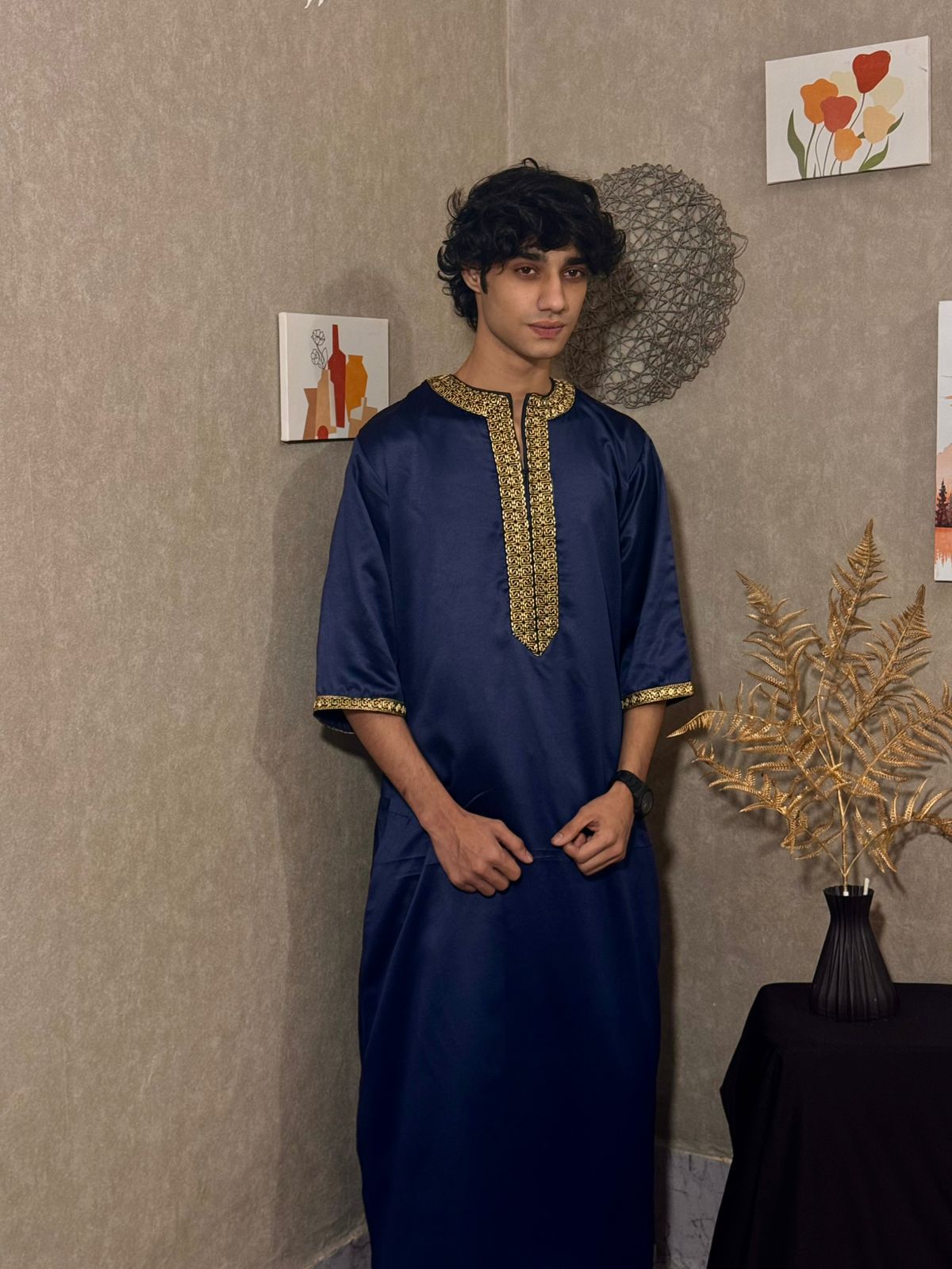 Navy Blue Omani Thobes