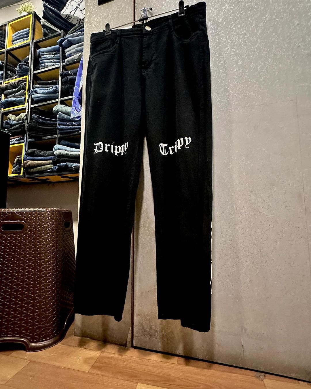 Drippy Trippy Black Jeans