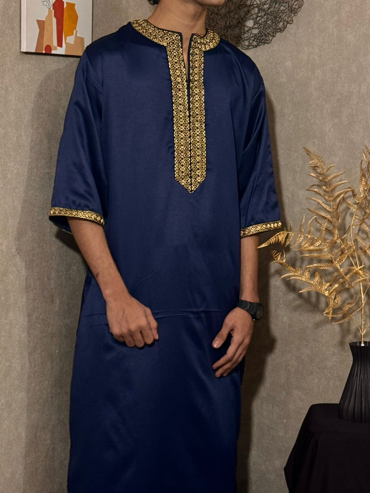 Navy Blue Omani Thobes