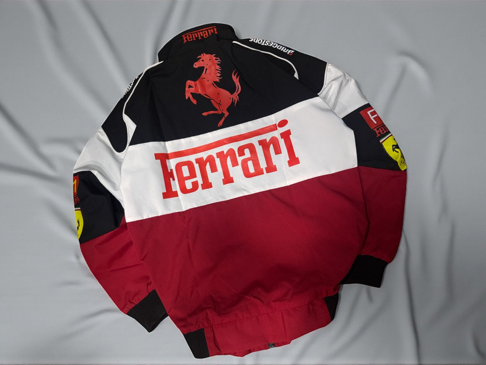 Red/White Ferrari F1 Racing Jacket by YDWC