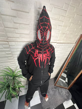 Load image into Gallery viewer, Black Spidermen Edition Zipper Hoodie
