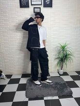 Load image into Gallery viewer, Streetstyle Double Stich Black Co ords
