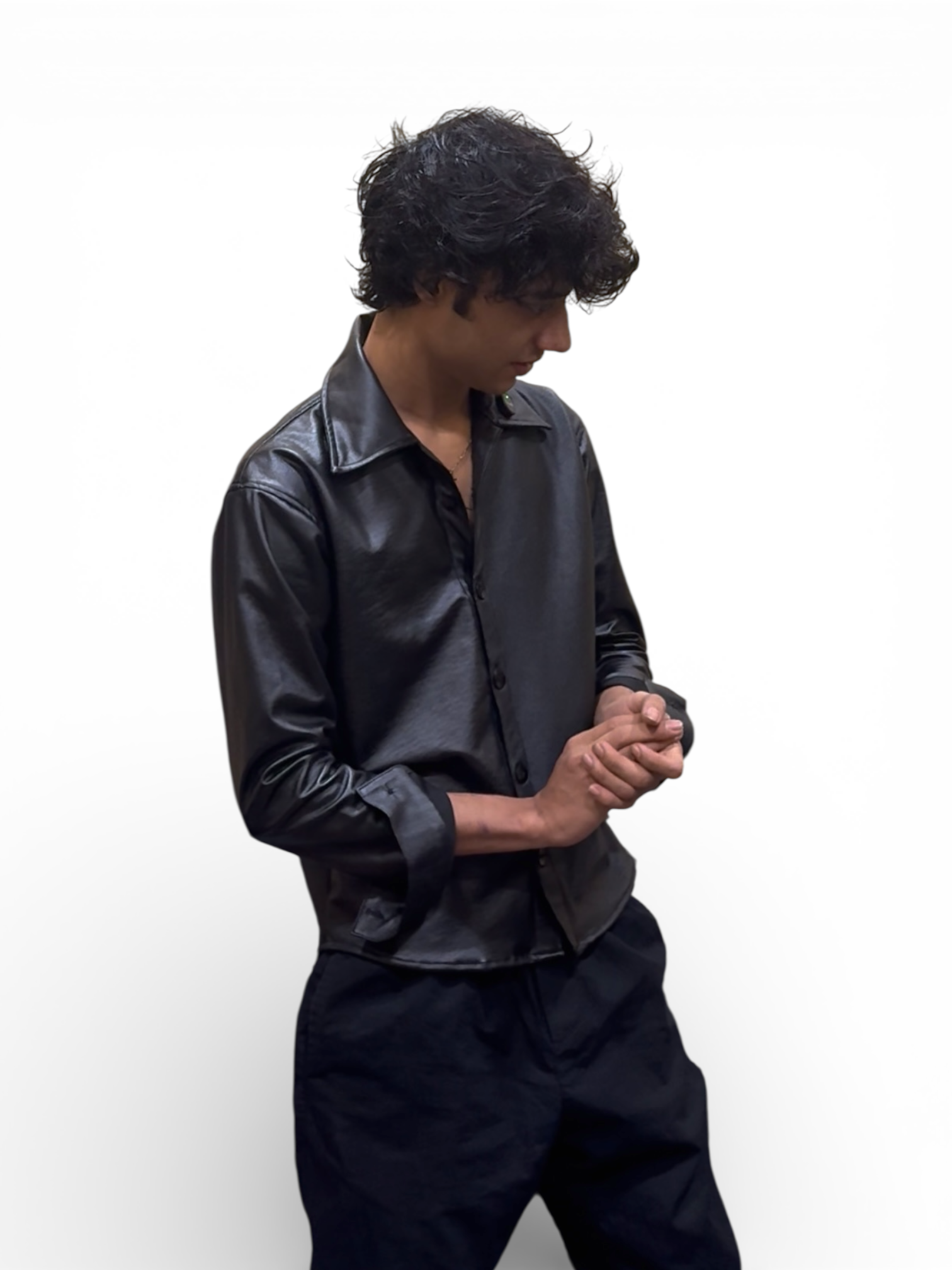 Party Wear Z black Shirt