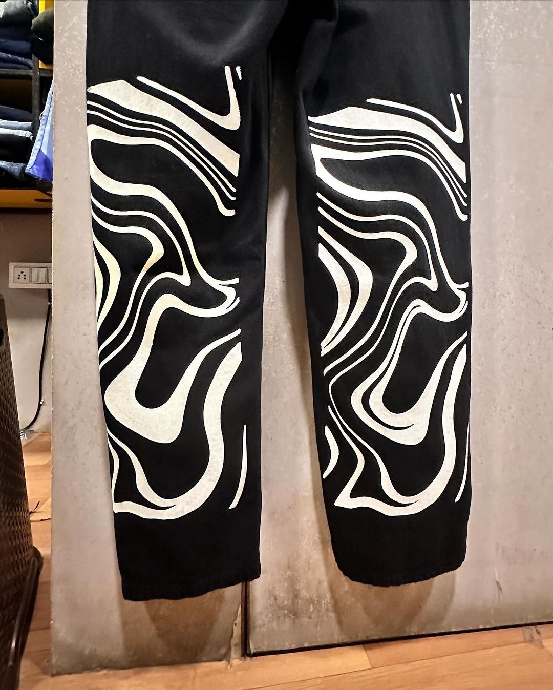 Drippy Trippy Black Jeans
