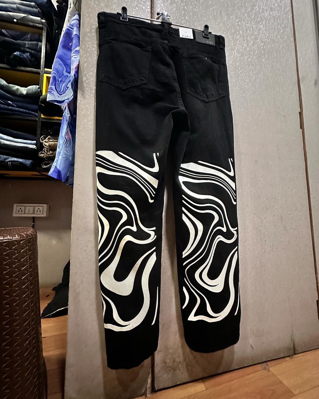 Drippy Trippy Black Jeans