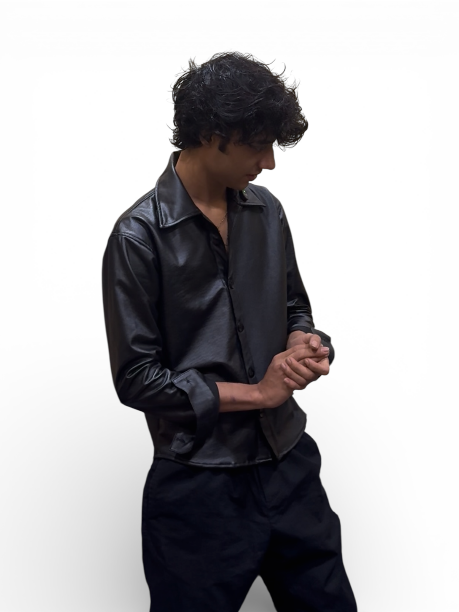 Party Wear Z black Shirt