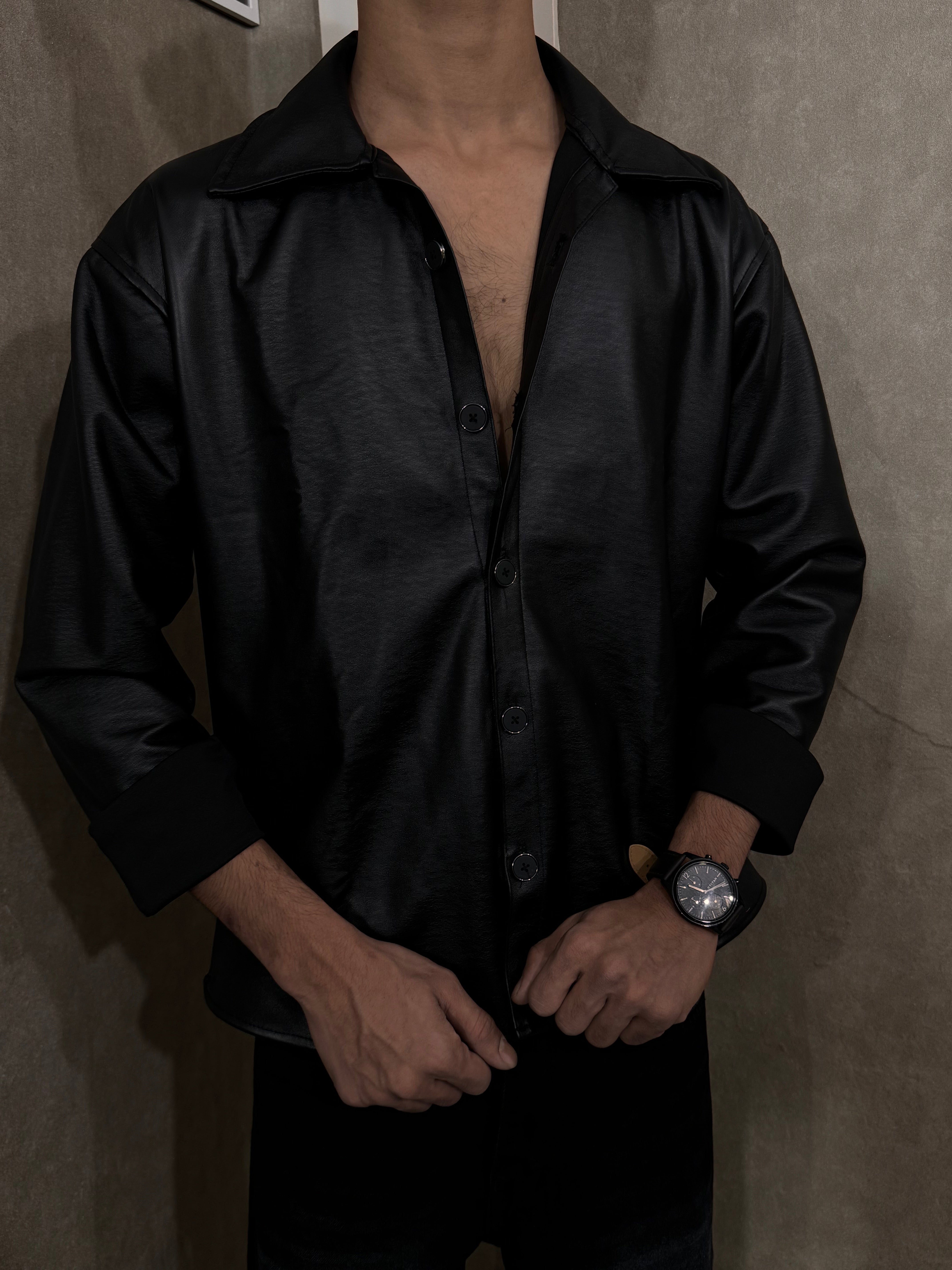 Party Wear Z black Shirt