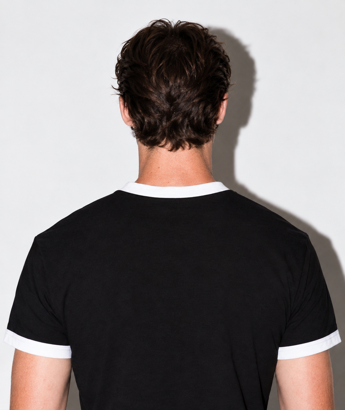 Black & White Ringer Tee for Men
