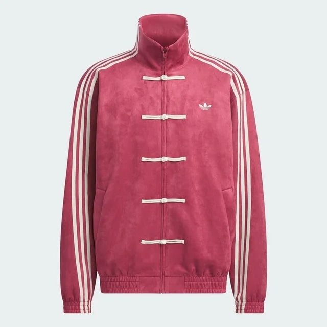 Maroon CNY Jacket –  Mandarin Style Oversized | YDWC
