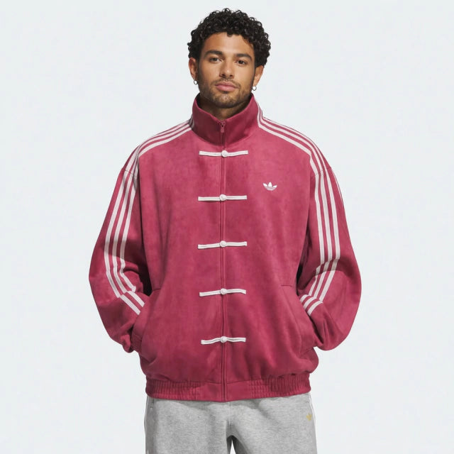 Maroon CNY Jacket –  Mandarin Style Oversized | YDWC