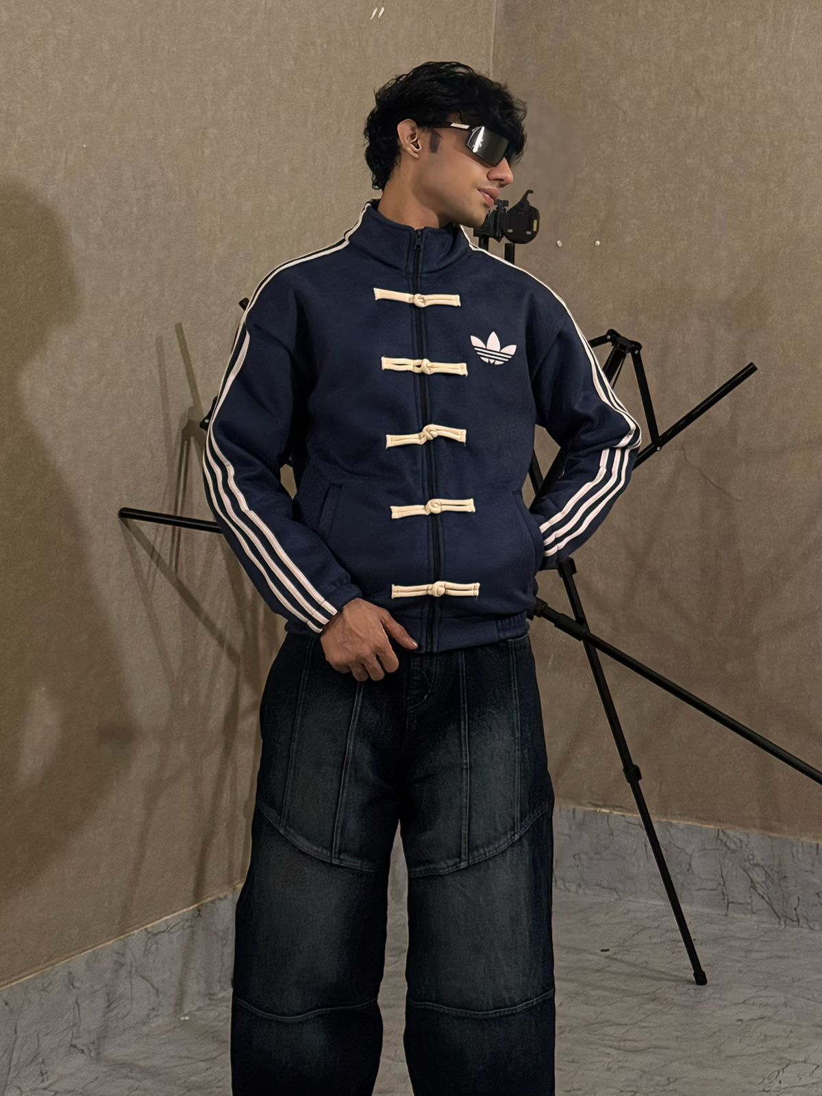 trendy navy suede jacket men summer evening wear