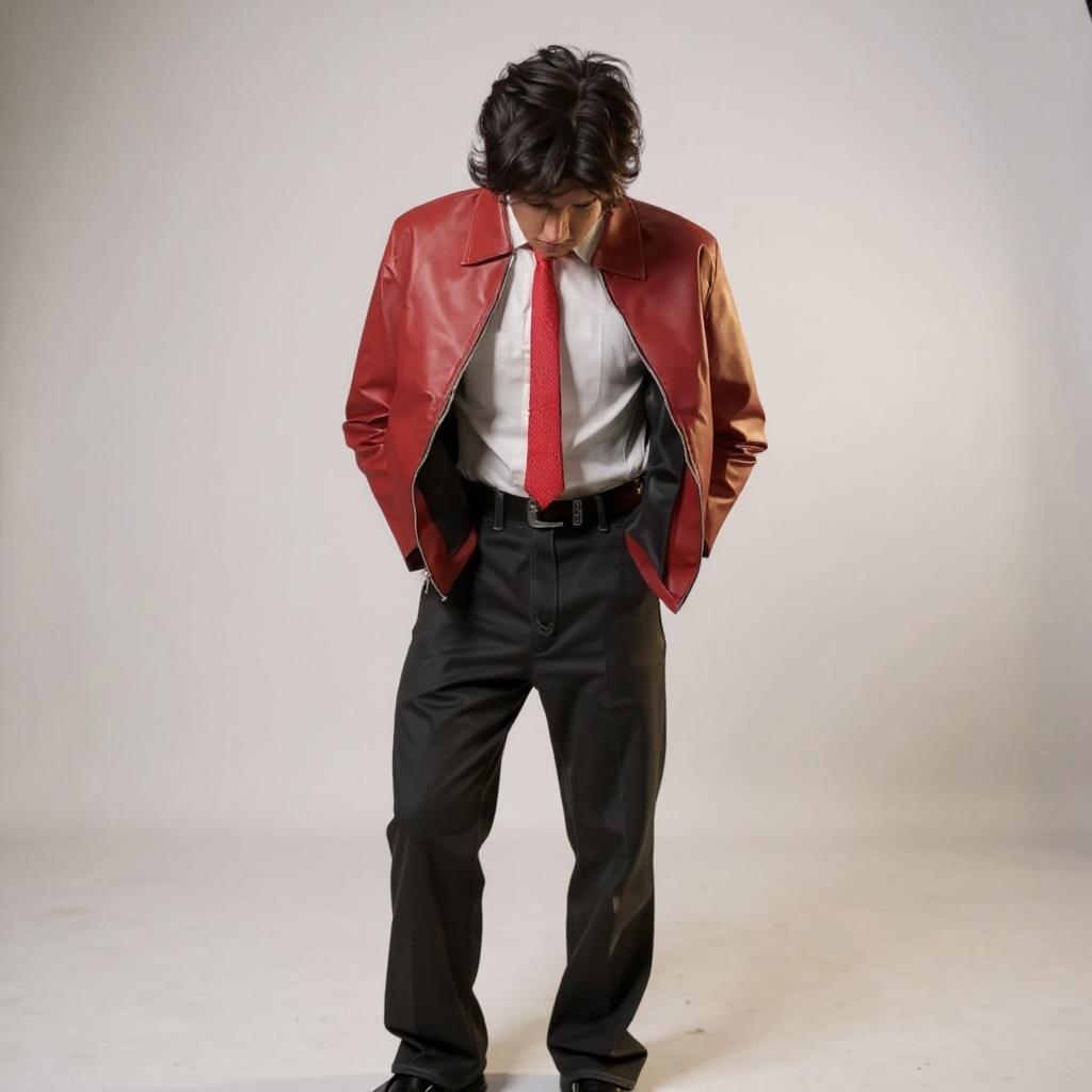 Basic Synthetic Leather Jacket