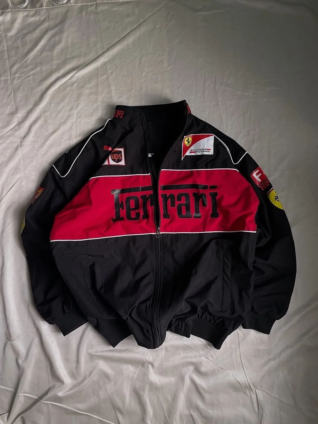 Ferrari Duo Pack – Black & Red/White F1 Racing Jackets