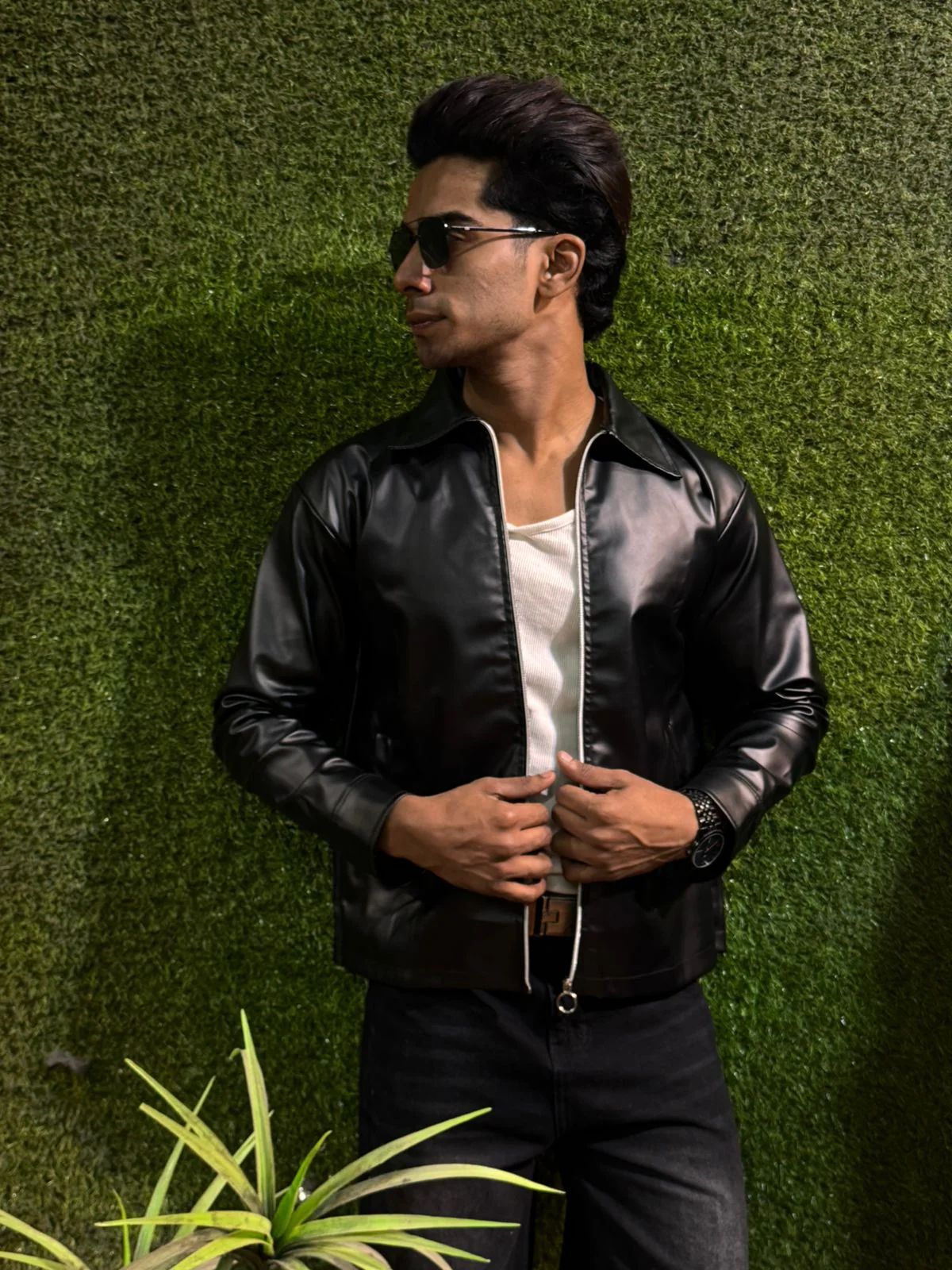 Premium Racing Collection – Black Ferrari & Boxy Fit Leather Jacket ...