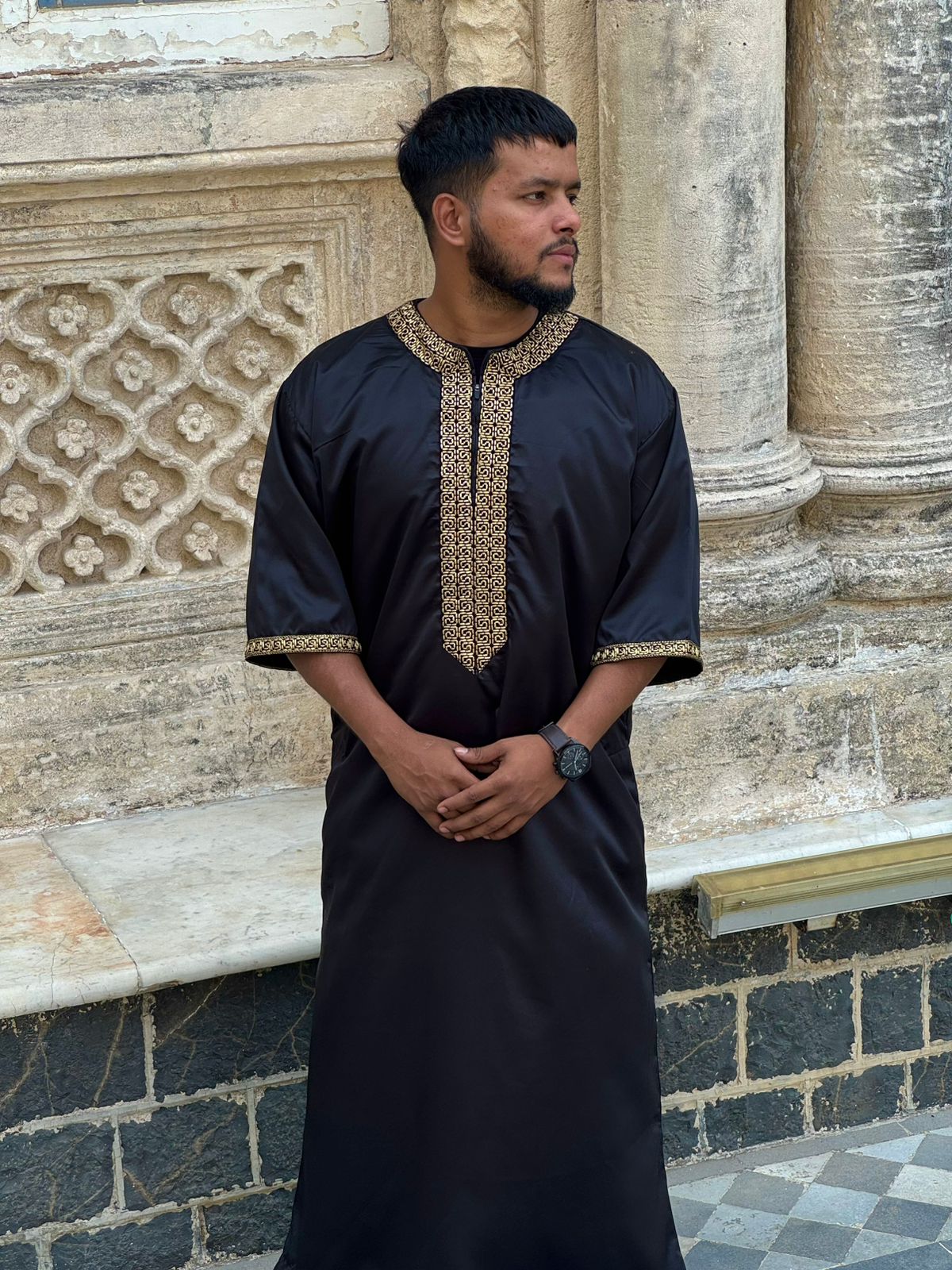 Black Omani Thobes
