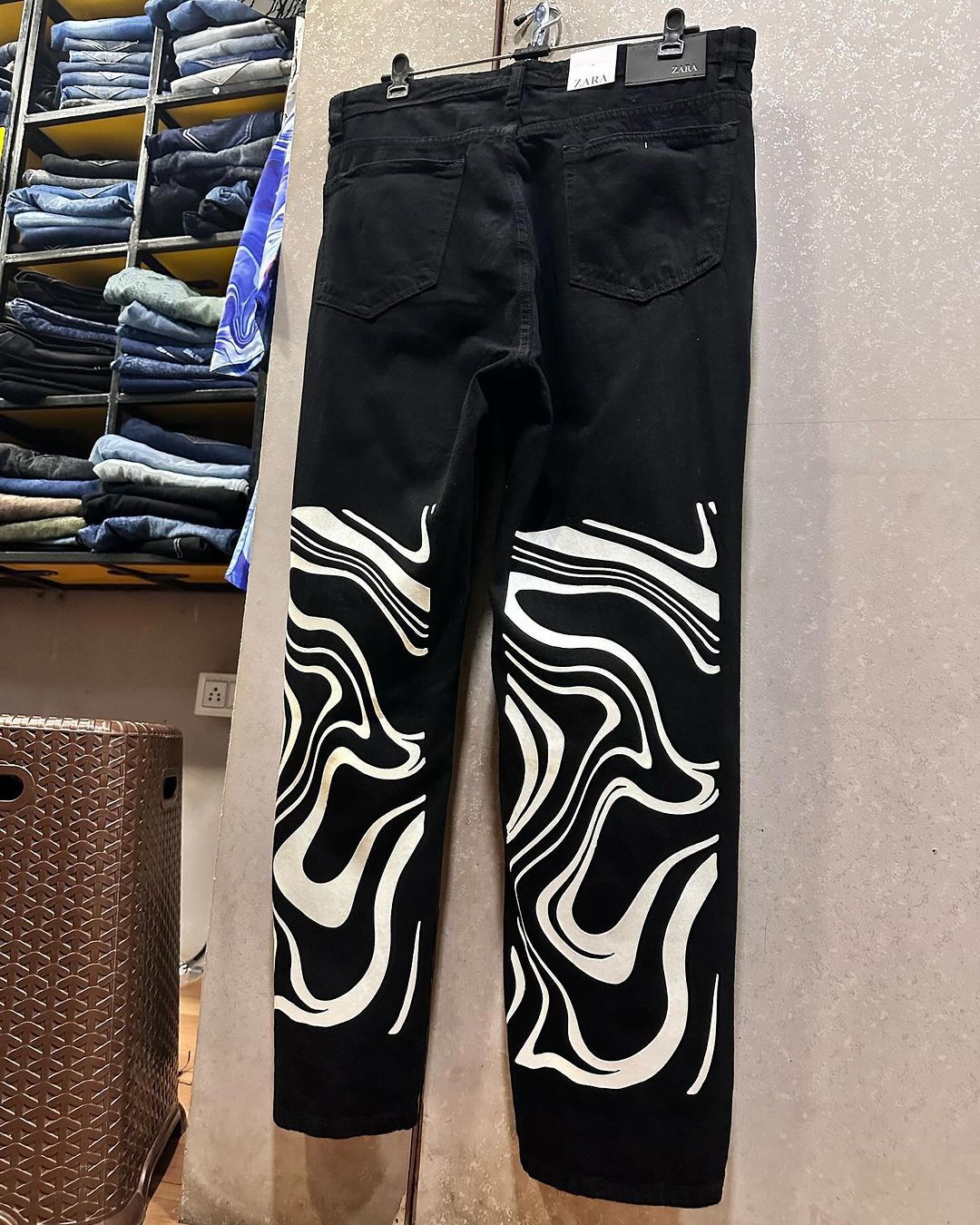 Drippy Trippy Black Jeans