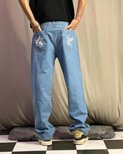 Load image into Gallery viewer, Hardcore Blue Straight Fit Denim Jeans
