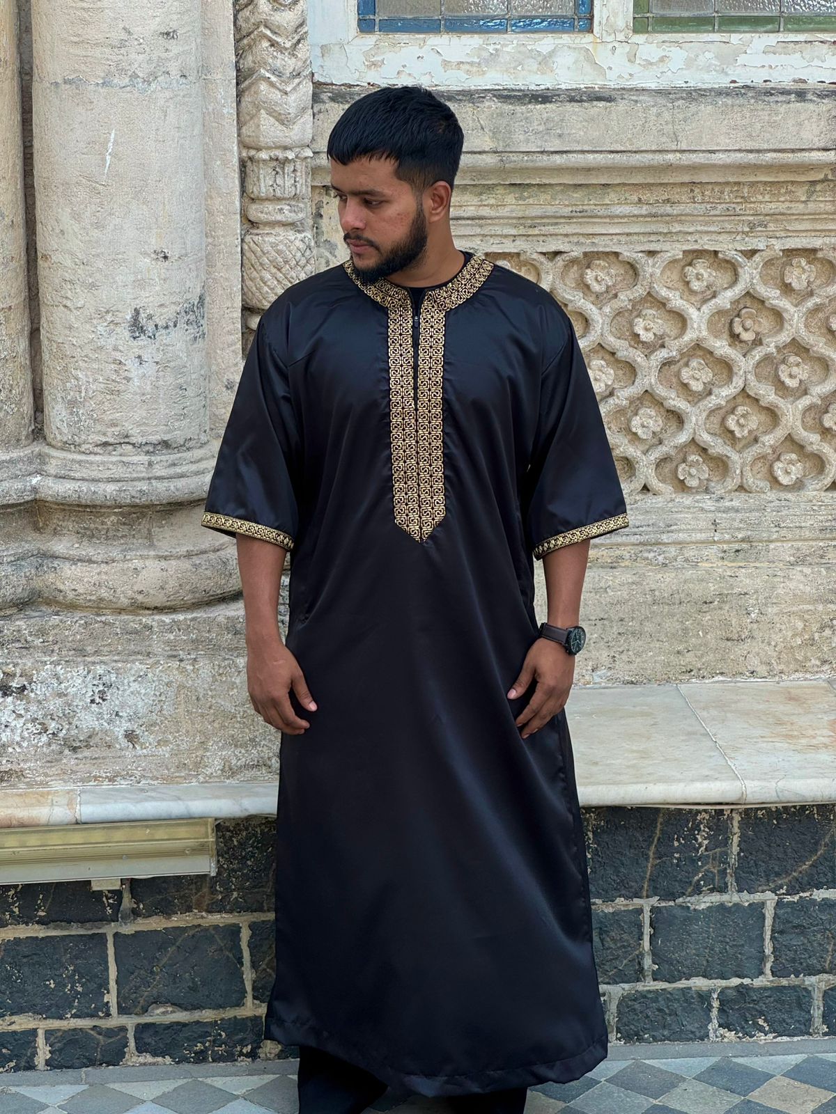 Black Omani Thobes