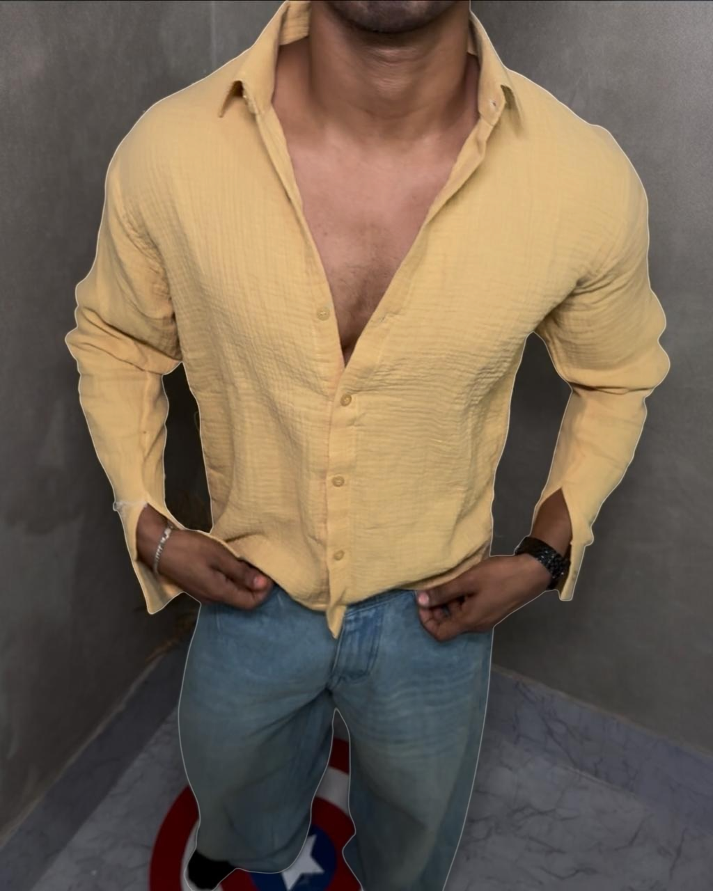 breathable gauze shirt men India