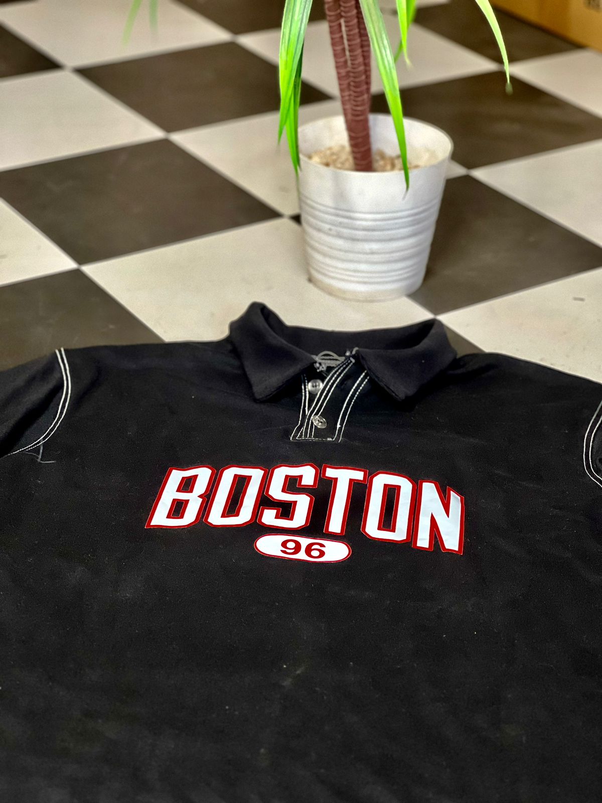 Boston Stich Polo Neck Tshirt You Design We Create (YDWC)
