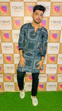 Load image into Gallery viewer, Black Bandana Kurta for Mens
