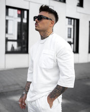 Load image into Gallery viewer, White Cotton Co ords best Travelling Outfit
