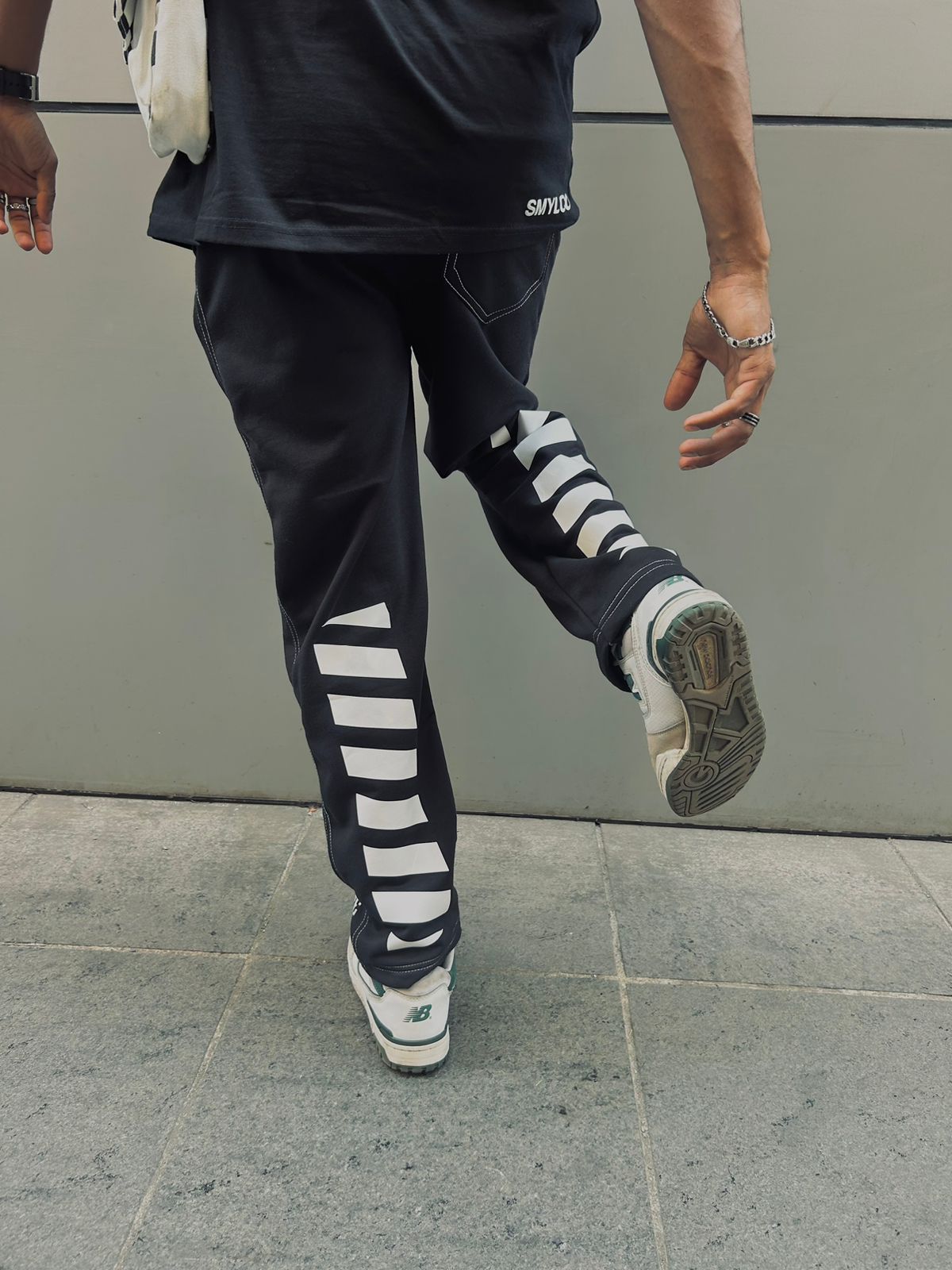 Off White Cotton Fleece Joggers You Design We Create YDWC