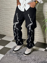 Load image into Gallery viewer, Spark Black Straight Fit Denim Jeans
