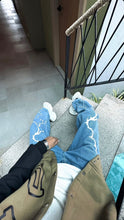 Load image into Gallery viewer, Spark Sky Blue Straight Fit Denim Jeans
