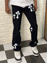Load image into Gallery viewer, Aesthetic Z Black Straight Fit Baggy Jeans For Men
