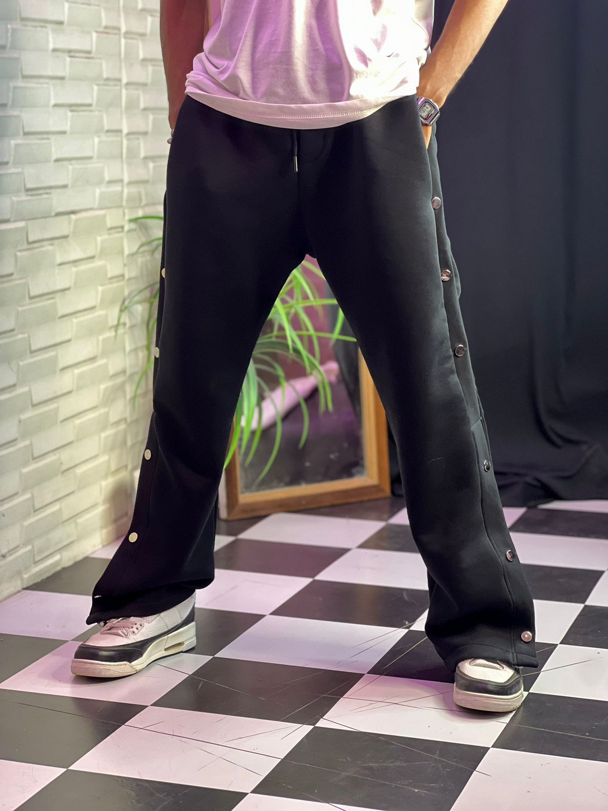 Bandana Bottom Snapbutton Baggy Fit