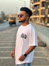Load image into Gallery viewer, Rule The World White Cotton Oversized T-shirt
