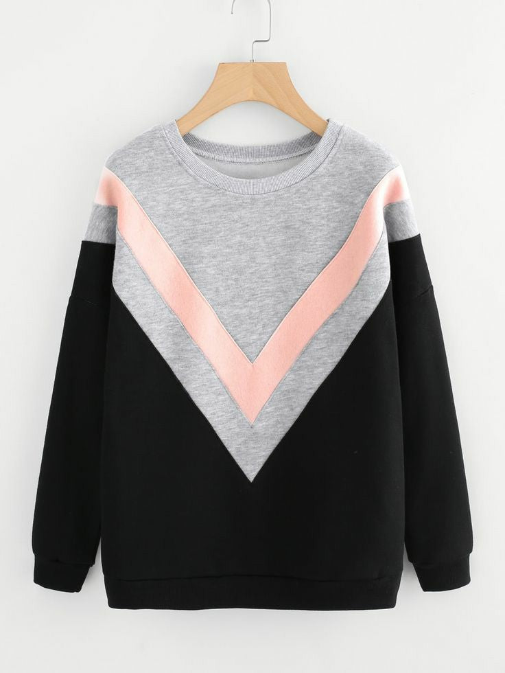 Exclusive V Panel High Quality Sweatshirt For This Season
